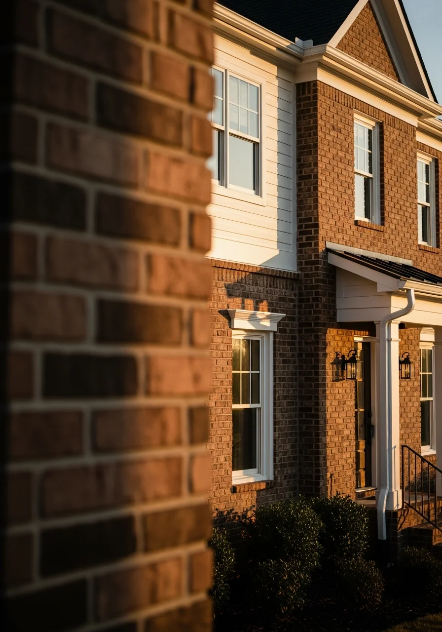 Close-up of a Nolensville home exterior showing quality craftsmanship and attention to detail.