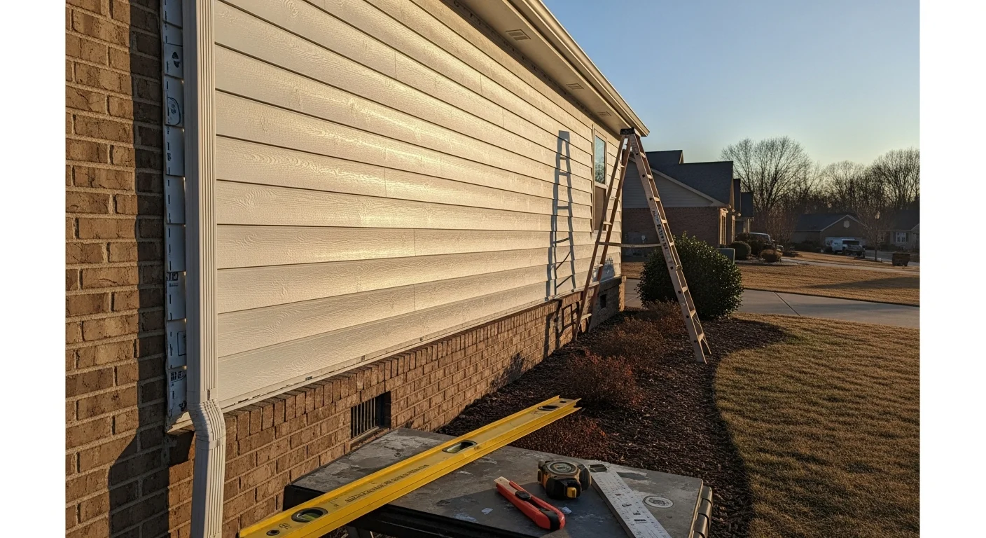 A large single-family home in Nolensville, TN with freshly installed exterior siding showing clean panel lines and no visible gaps or damage. The home's exterior reflects a completed siding replacement by Westward Company in a residential Williamson County neighborhood.